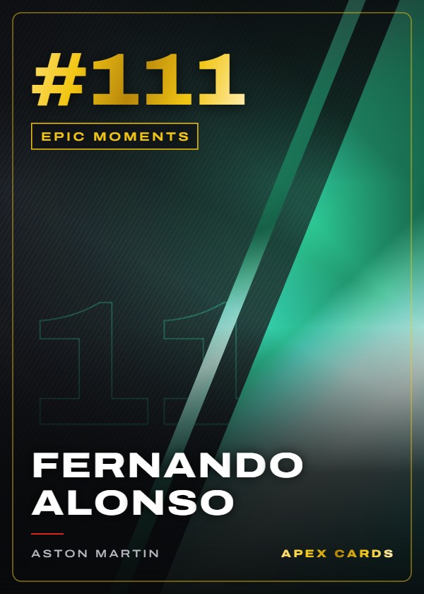 #111 Fernando Alonso — Epic Moments — F1 Turbo Attax 2025