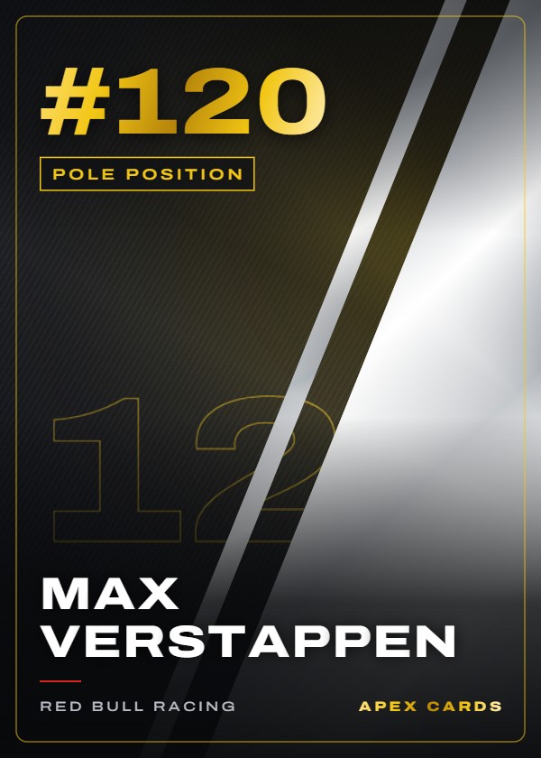 #120 Max Verstappen — Pole Position — F1 Turbo Attax 2025