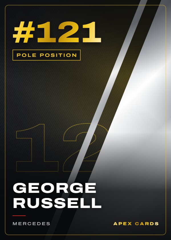 #121 George Russell — Pole Position — F1 Turbo Attax 2025