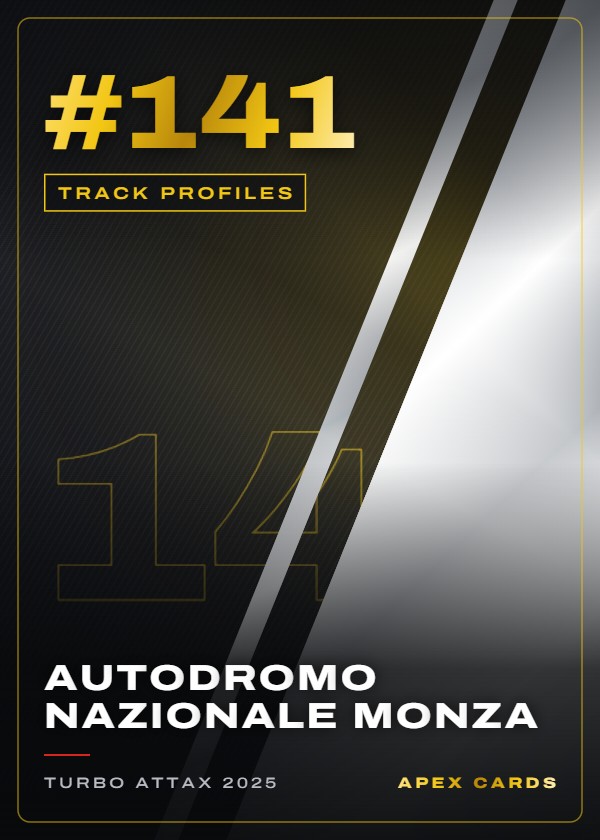 #141 Autodromo Nazionale Monza — Track Profiles — F1 Turbo Attax 2025