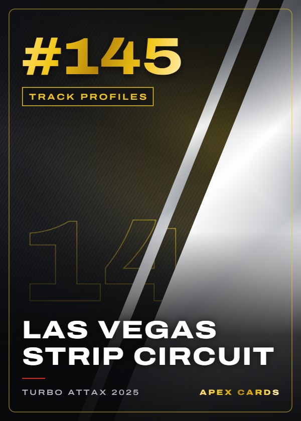 #145 Las Vegas Strip Circuit — Track Profiles — F1 Turbo Attax 2025