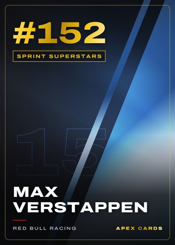 #152 Max Verstappen — Sprint Superstars — F1 Turbo Attax 2025