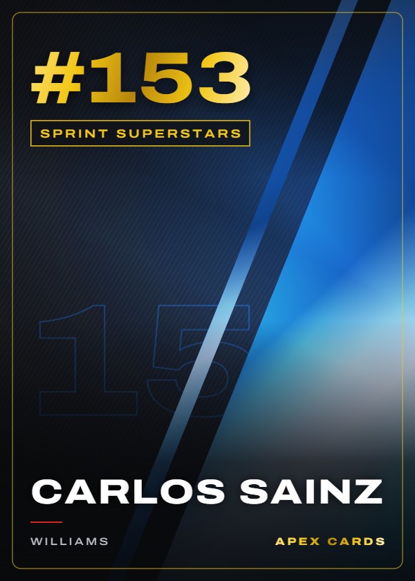 #153 Carlos Sainz — Sprint Superstars — F1 Turbo Attax 2025