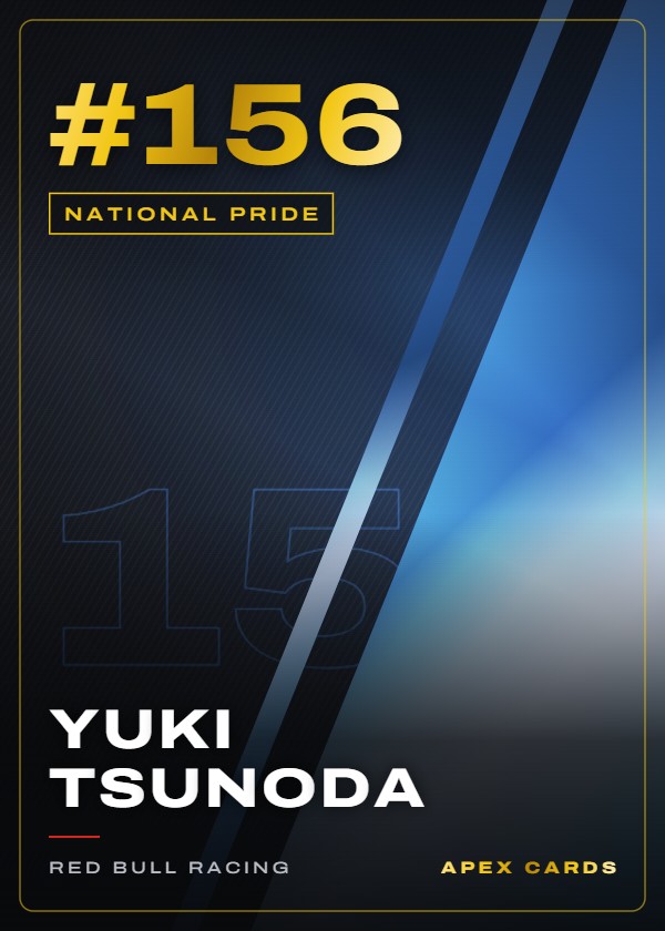 #156 Yuki Tsunoda — National Pride — F1 Turbo Attax 2025