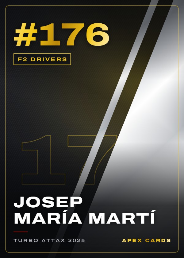 #176 Josep María Martí — F2 Drivers — F1 Turbo Attax 2025