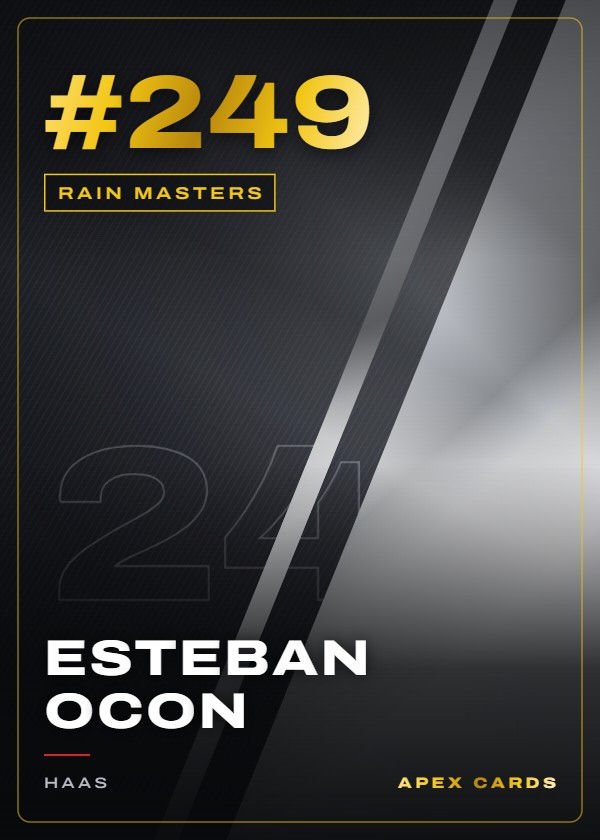 #249 Esteban Ocon — Rain Masters — F1 Turbo Attax 2025