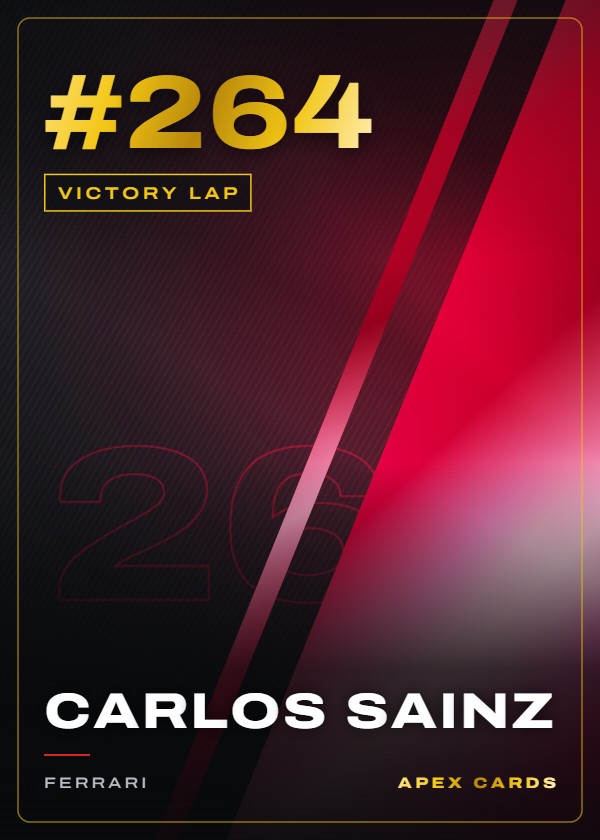#264 Carlos Sainz — Victory Lap — F1 Turbo Attax 2025