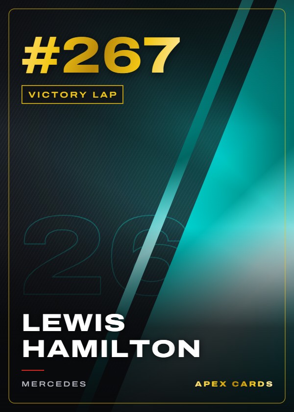 #267 Lewis Hamilton — Victory Lap — F1 Turbo Attax 2025