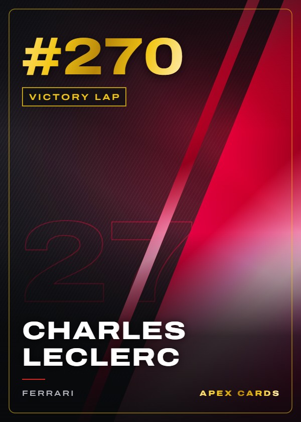 #270 Charles Leclerc — Victory Lap — F1 Turbo Attax 2025