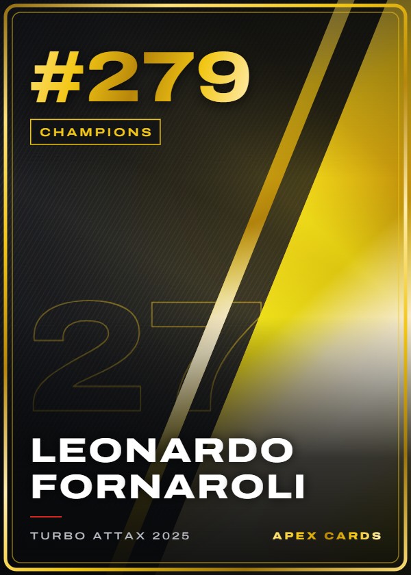 #279 Leonardo Fornaroli — Champions — F1 Turbo Attax 2025