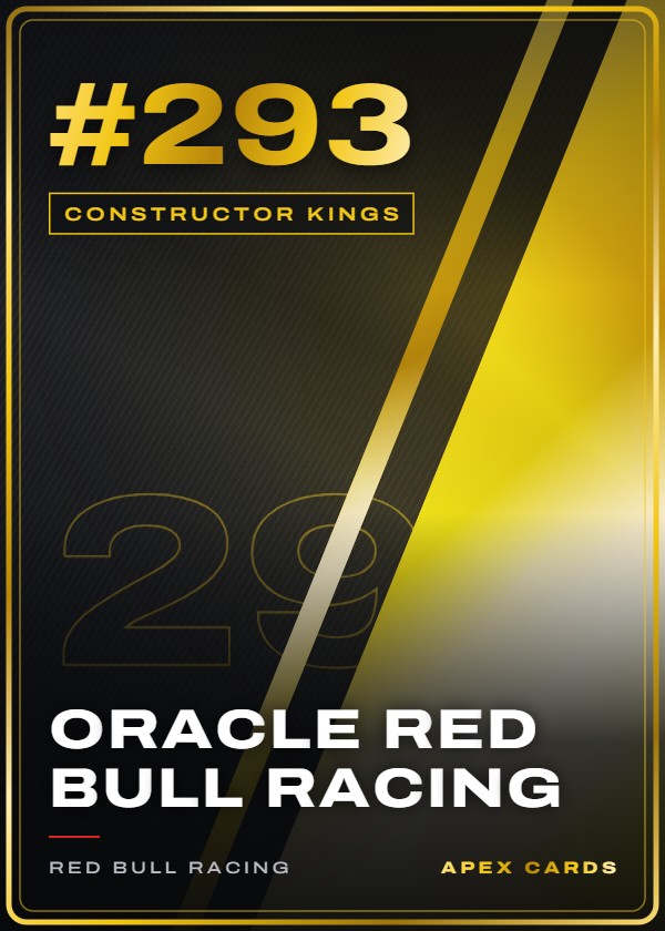 #293 Oracle Red Bull Racing — Constructor Kings — F1 Turbo Attax 2025