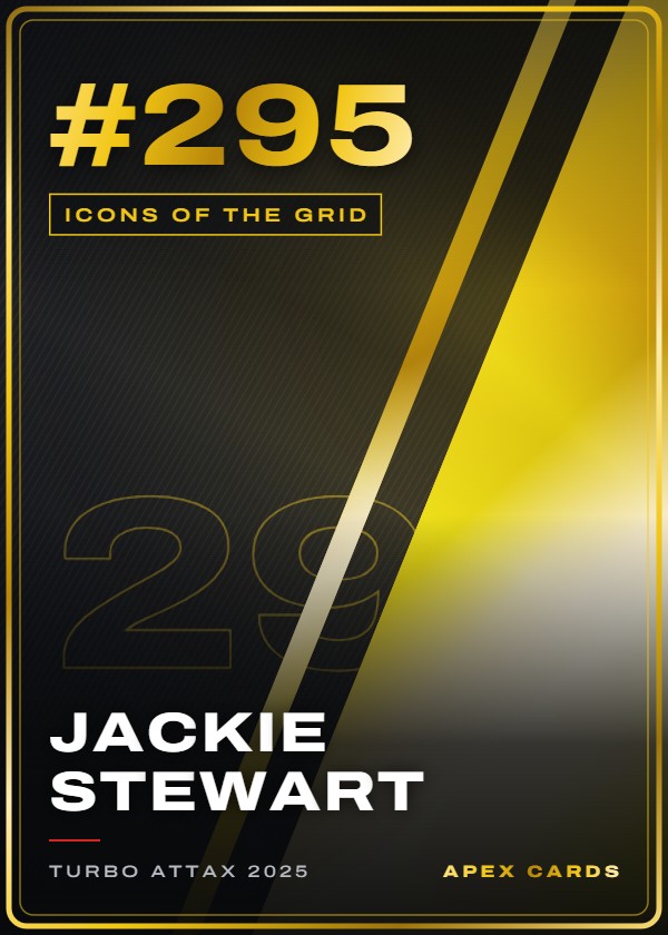 #295 Jackie Stewart — Icons of the Grid — F1 Turbo Attax 2025