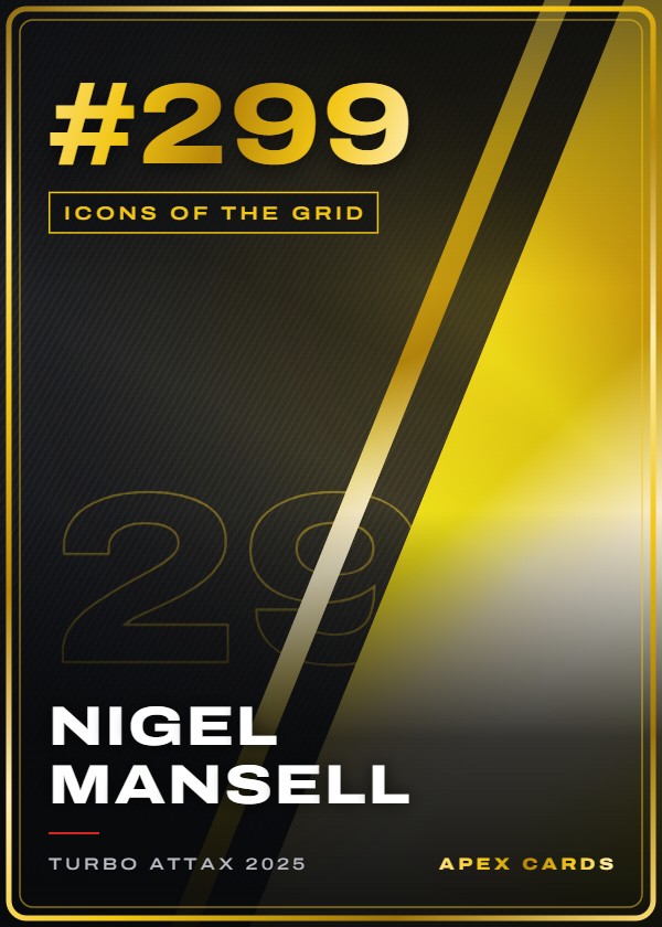 #299 Nigel Mansell — Icons of the Grid — F1 Turbo Attax 2025