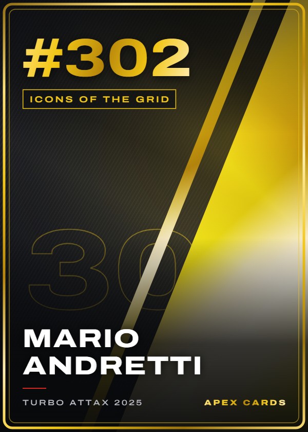 #302 Mario Andretti — Icons of the Grid — F1 Turbo Attax 2025