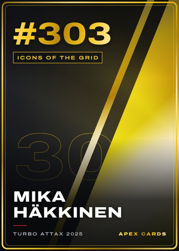#303 Mika Häkkinen — Icons of the Grid — F1 Turbo Attax 2025