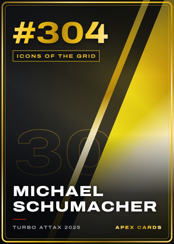 #304 Michael Schumacher — Icons of the Grid — F1 Turbo Attax 2025