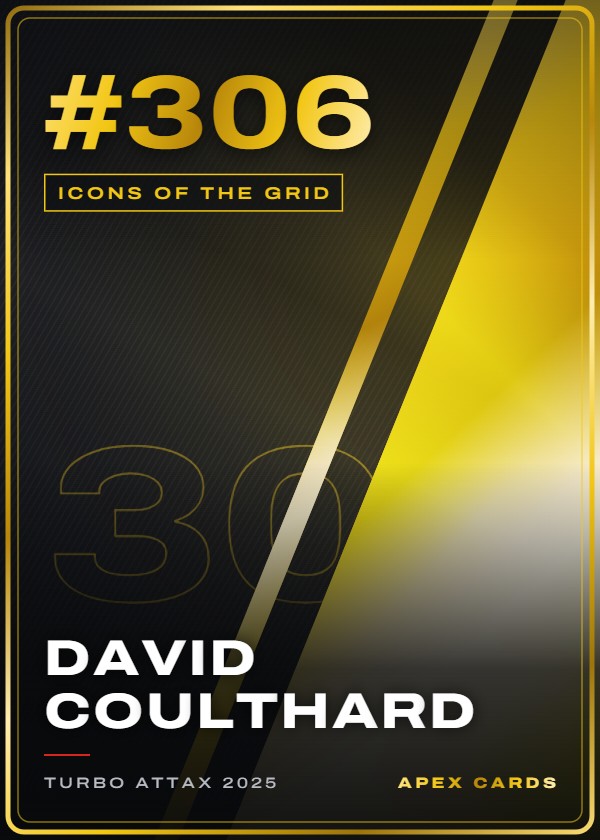 #306 David Coulthard — Icons of the Grid — F1 Turbo Attax 2025