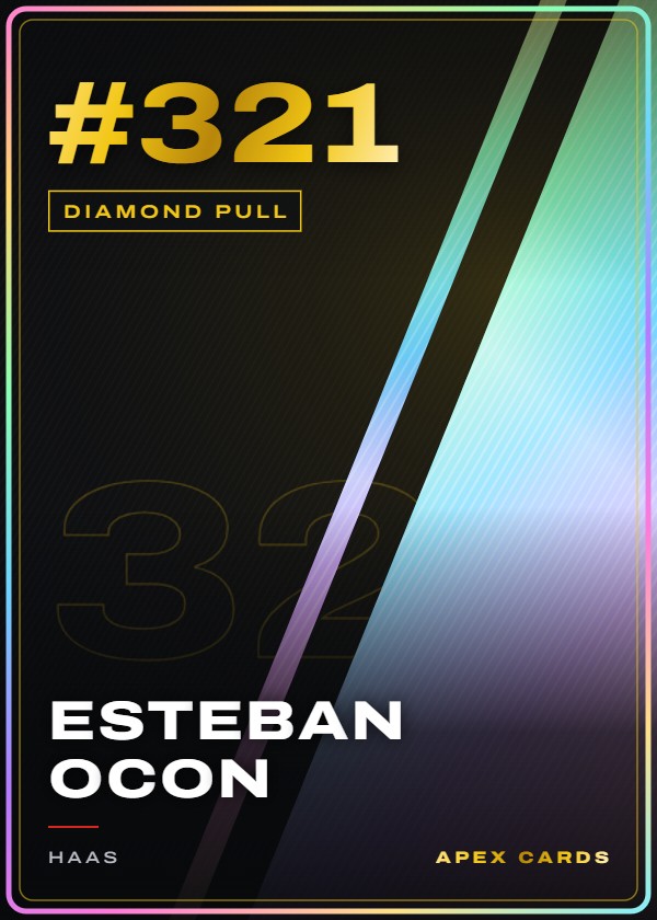 #321 Esteban Ocon — Diamond Pull — F1 Turbo Attax 2025