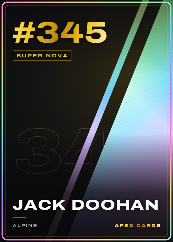 #345 Jack Doohan — Super Nova — F1 Turbo Attax 2025