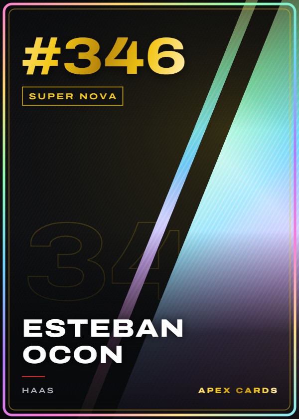 #346 Esteban Ocon — Super Nova — F1 Turbo Attax 2025