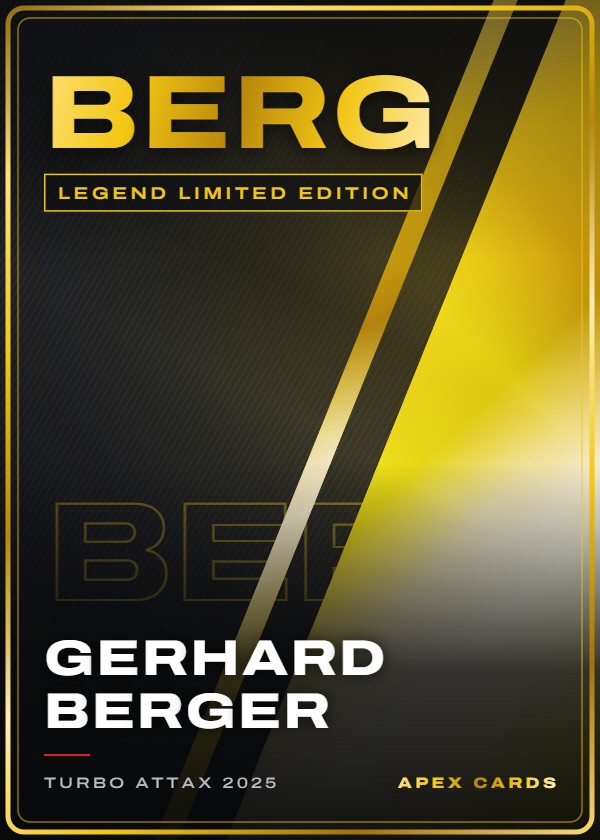 BERG Gerhard Berger — Legend Limited Edition — F1 Turbo Attax 2025