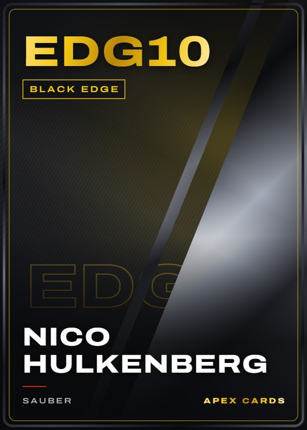 EDG10 Nico Hulkenberg — Black Edge — F1 Turbo Attax 2025
