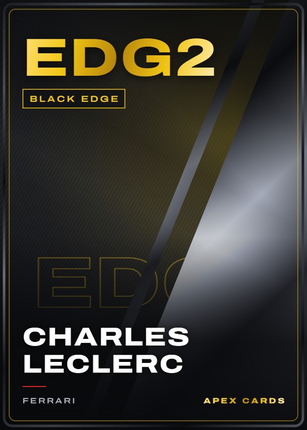 EDG2 Charles Leclerc — Black Edge — F1 Turbo Attax 2025