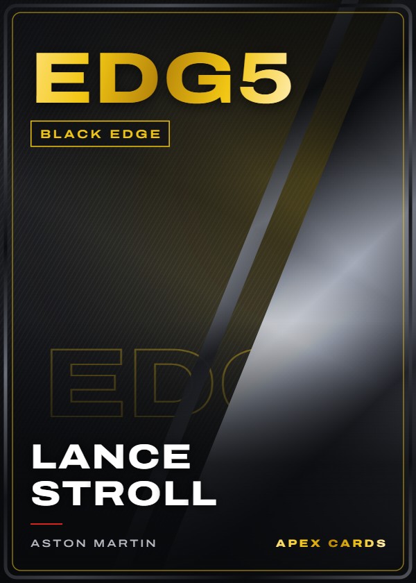 EDG5 Lance Stroll — Black Edge — F1 Turbo Attax 2025