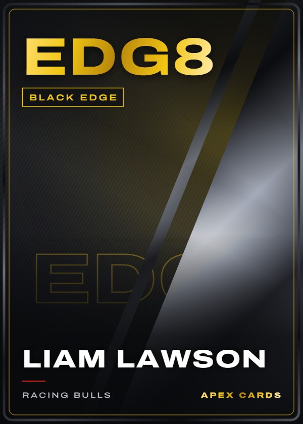 EDG8 Liam Lawson — Black Edge — F1 Turbo Attax 2025