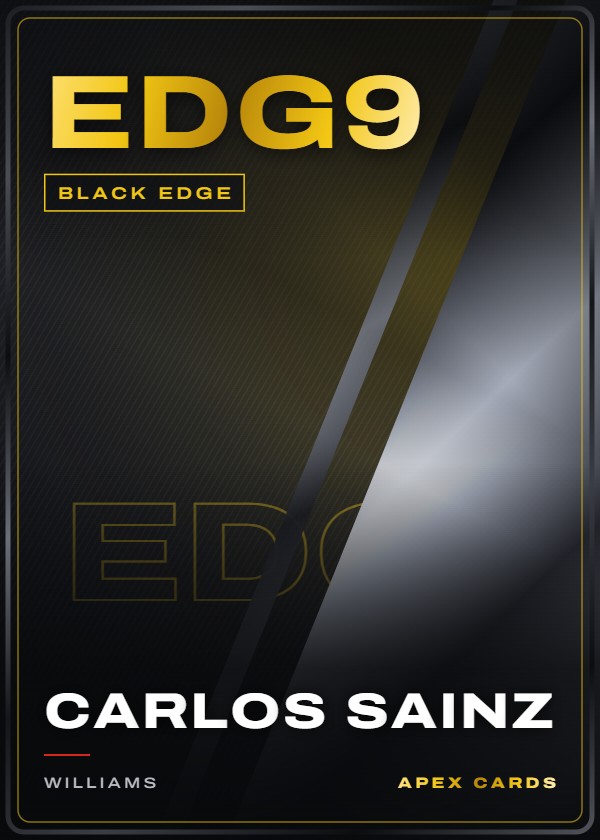 EDG9 Carlos Sainz — Black Edge — F1 Turbo Attax 2025