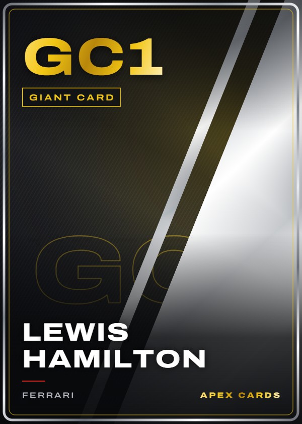 GC1 Lewis Hamilton — Giant Card — F1 Turbo Attax 2025