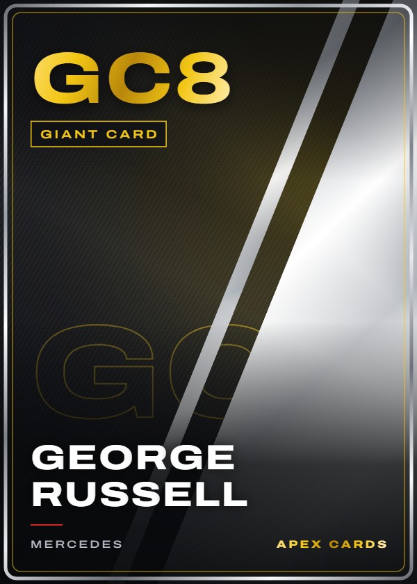 GC8 George Russell — Giant Card — F1 Turbo Attax 2025