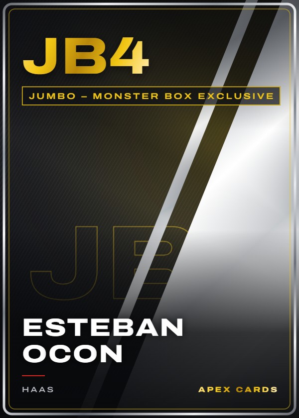 JB4 Esteban Ocon — Jumbo – Monster Box Exclusive — F1 Turbo Attax 2025