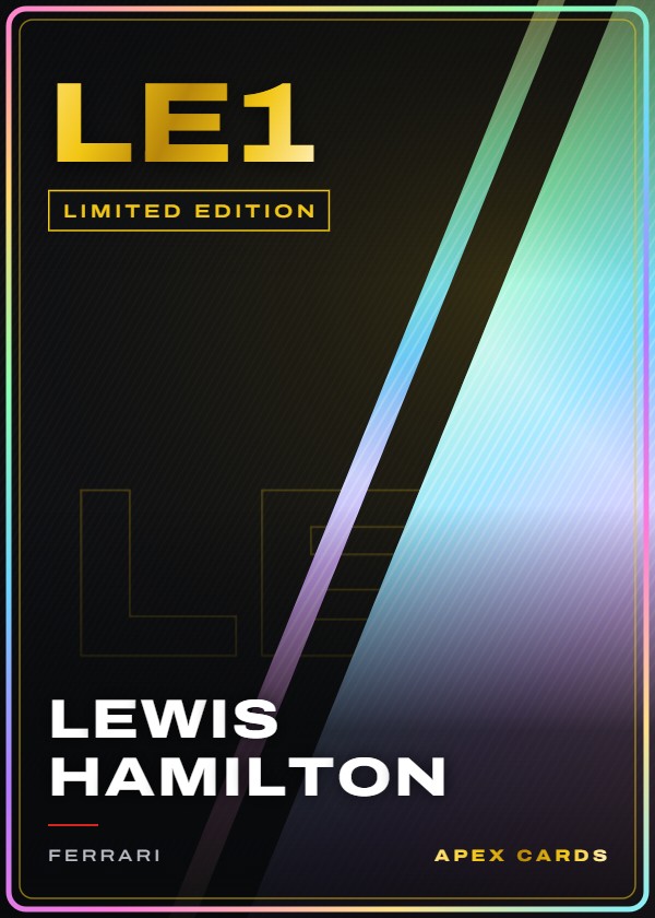 LE1 Lewis Hamilton — Limited Edition — F1 Turbo Attax 2025