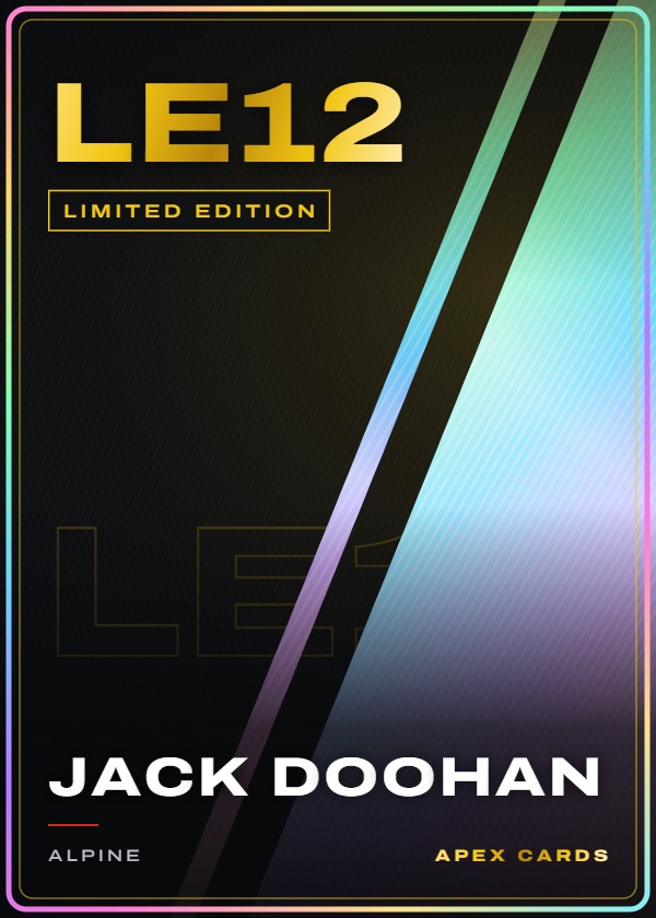 LE12 Jack Doohan — Limited Edition — F1 Turbo Attax 2025