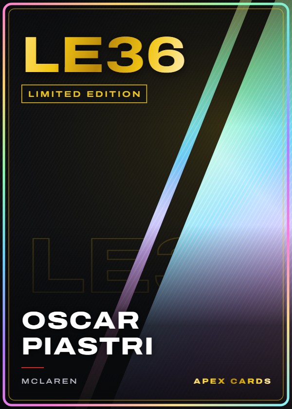 LE36 Oscar Piastri — Limited Edition — F1 Turbo Attax 2025
