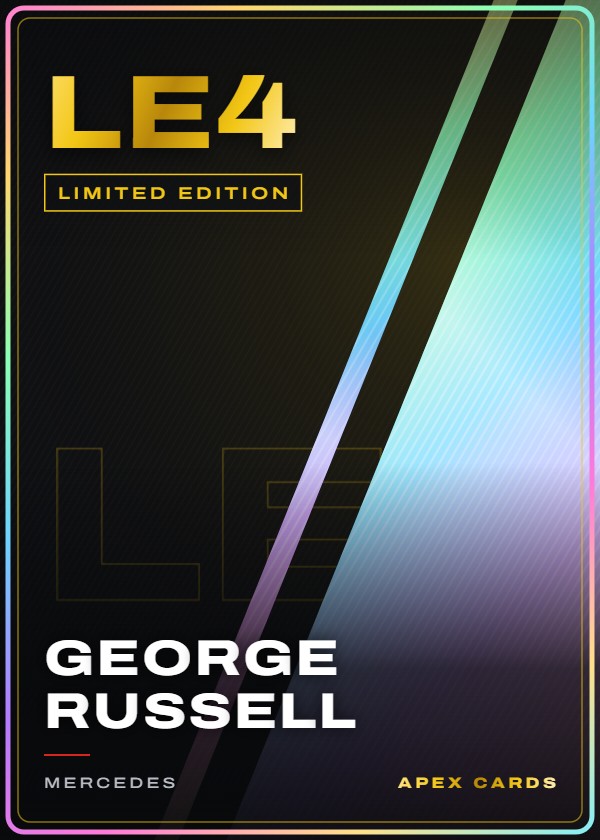 LE4 George Russell — Limited Edition — F1 Turbo Attax 2025
