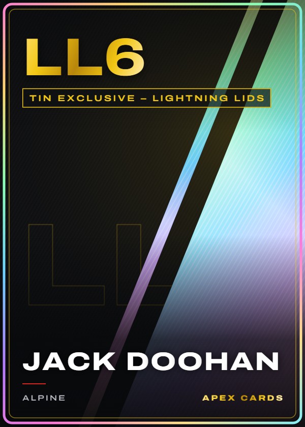 LL6 Jack Doohan — Tin Exclusive – Lightning Lids — F1 Turbo Attax 2025