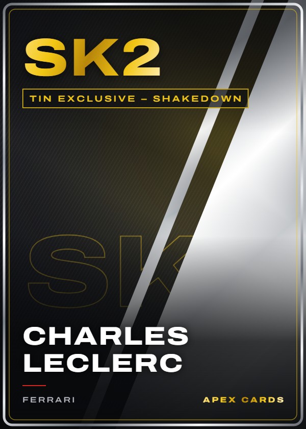 SK2 Charles Leclerc — Tin Exclusive – Shakedown — F1 Turbo Attax 2025