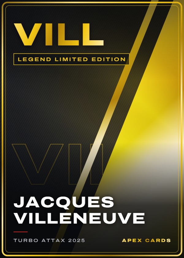 VILL Jacques Villeneuve — Legend Limited Edition — F1 Turbo Attax 2025