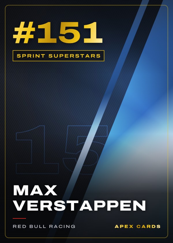 #151 Max Verstappen — Sprint Superstars — F1 Turbo Attax 2026