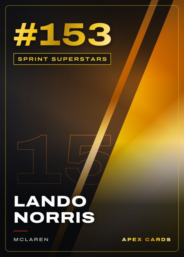 #153 Lando Norris — Sprint Superstars — F1 Turbo Attax 2026