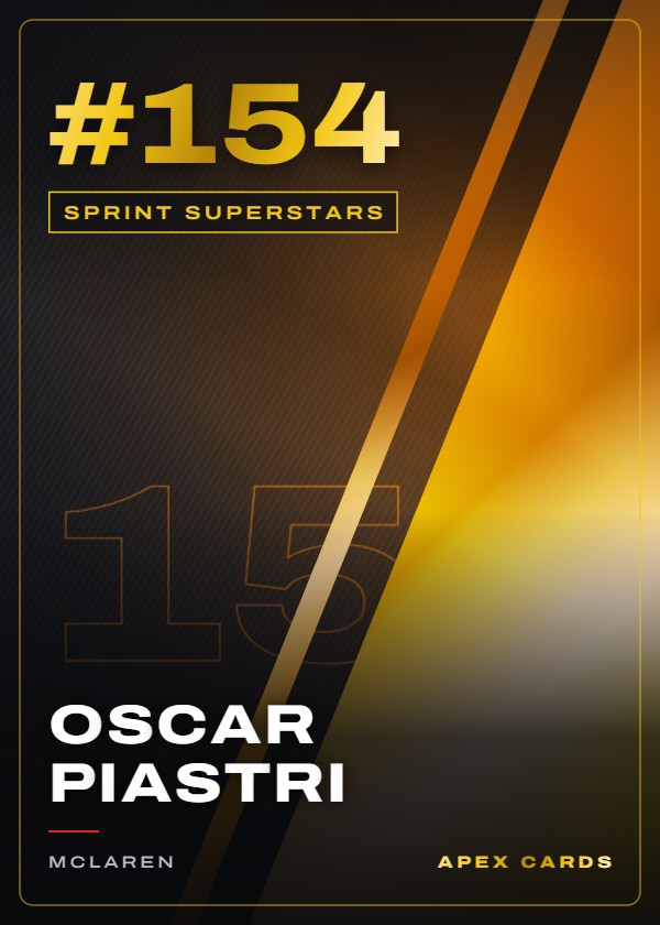 #154 Oscar Piastri — Sprint Superstars — F1 Turbo Attax 2026