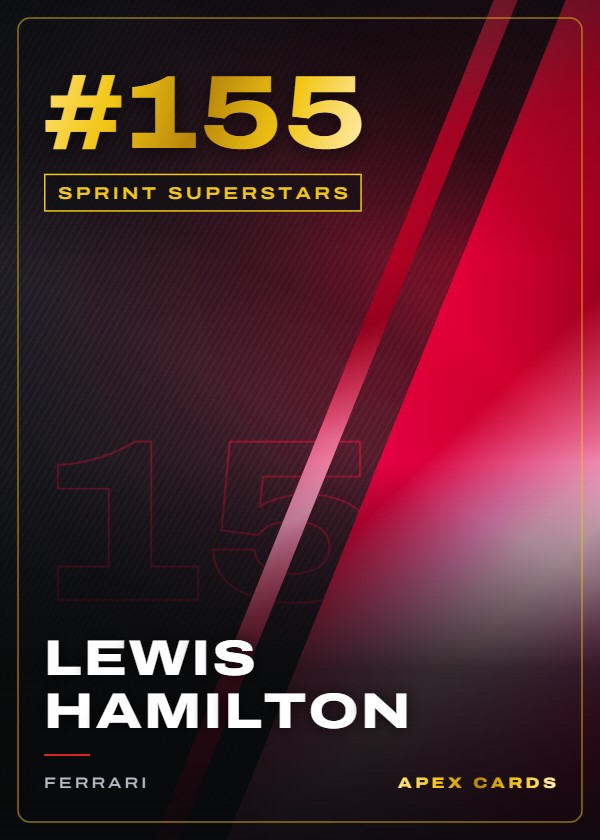 #155 Lewis Hamilton — Sprint Superstars — F1 Turbo Attax 2026