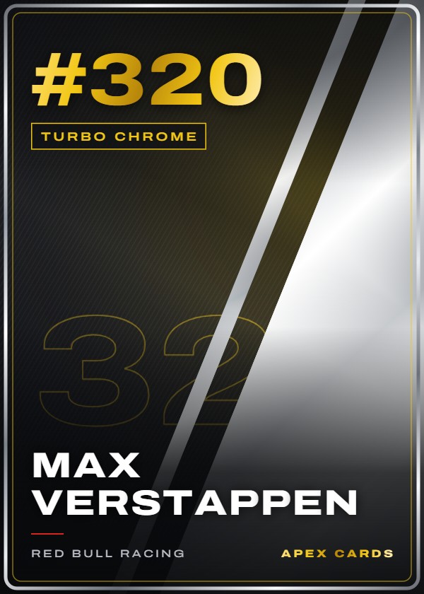 #320 Max Verstappen — Turbo Chrome — F1 Turbo Attax 2026