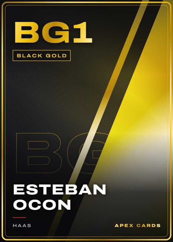 BG1 Esteban Ocon — Black Gold — F1 Turbo Attax 2026