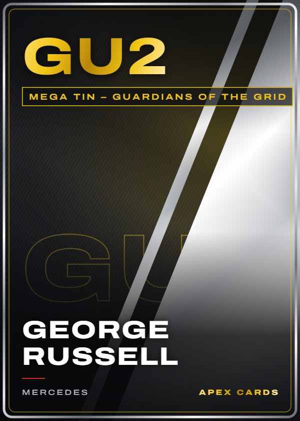 GU2 George Russell — Mega Tin – Guardians of the Grid — F1 Turbo Attax 2026