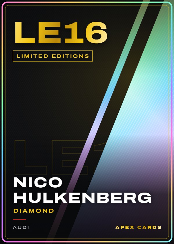 LE16 Nico Hulkenberg (Diamond) — Limited Editions — F1 Turbo Attax 2026