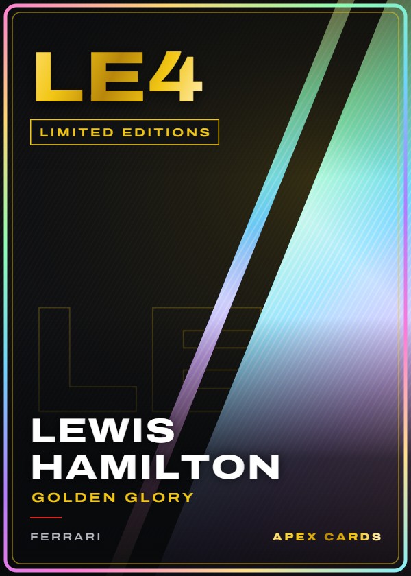 LE4 Lewis Hamilton (Golden Glory) — Limited Editions — F1 Turbo Attax 2026