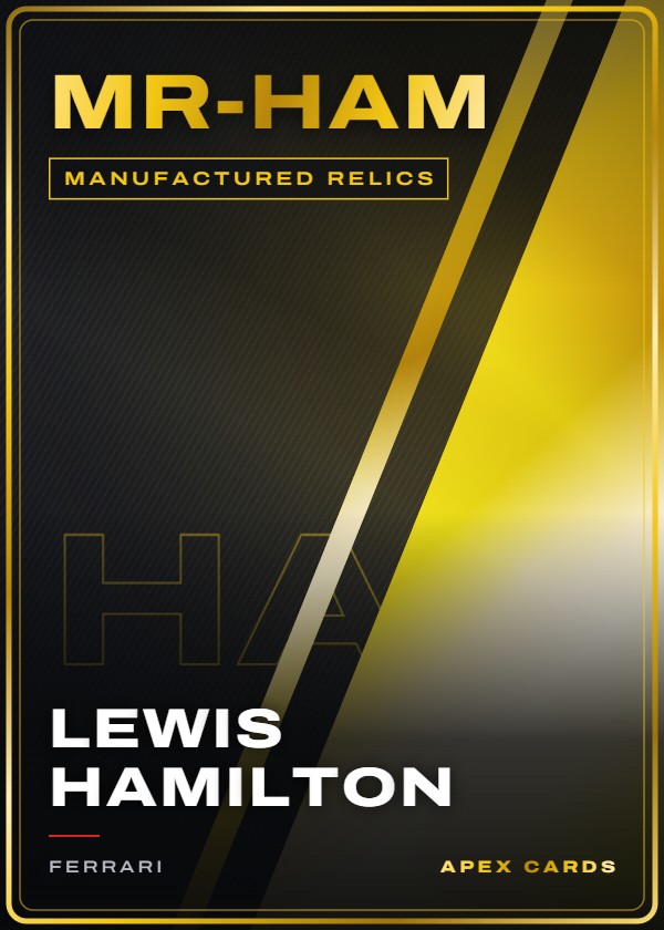 MR-HAM Lewis Hamilton — Manufactured Relics — F1 Turbo Attax 2026